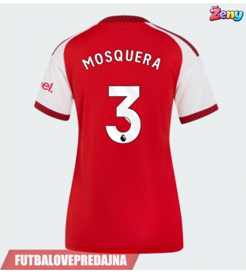Lacne Ženy Futbalové dres Arsenal Cristhian Mosquera #3 2026-27 Krátky Rukáv - Domáci